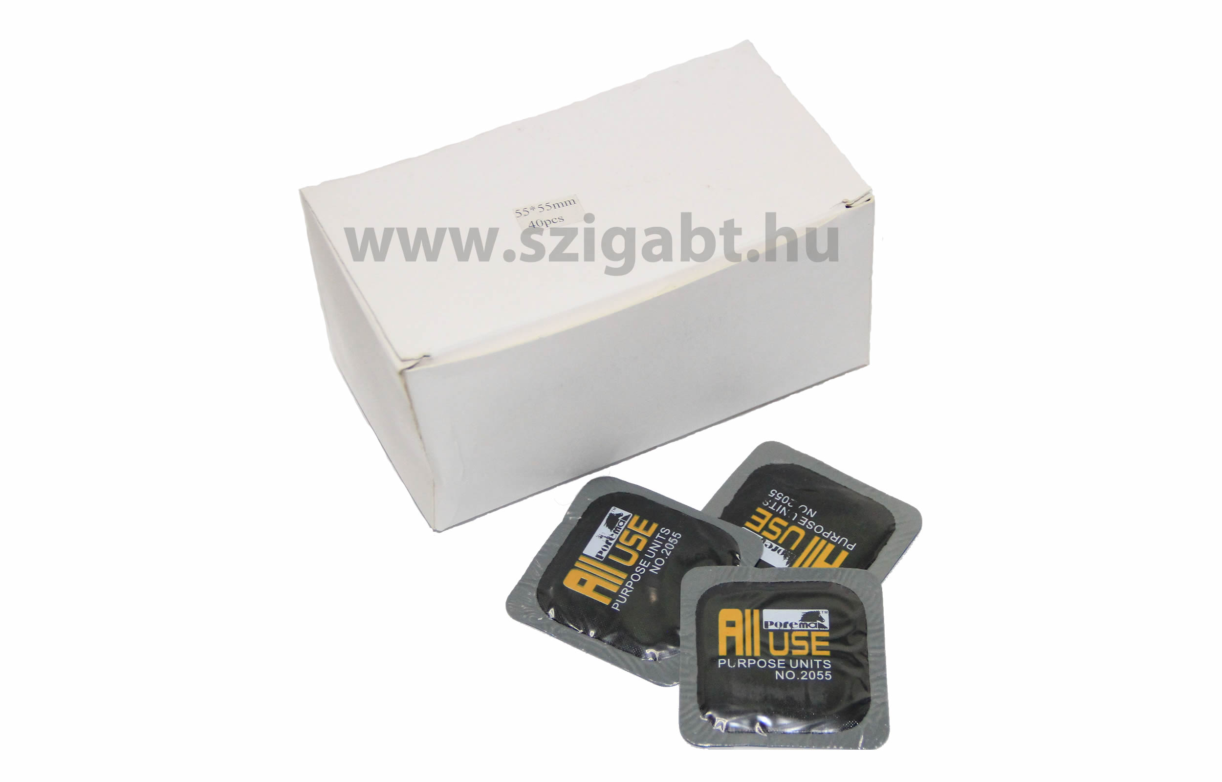 Univerz&aacute;lis sz&ouml;glyuktapasz 55 x 55 mm szeglyuk tapasz